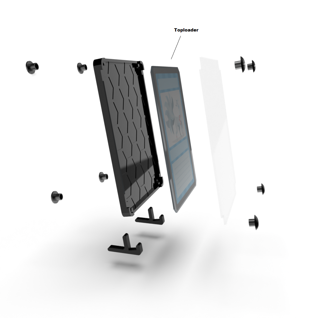 Display Simple (1) | Kaarthouder | Toploader | Houder | Geschikt voor diverse speelkaarten & Trading Card Games